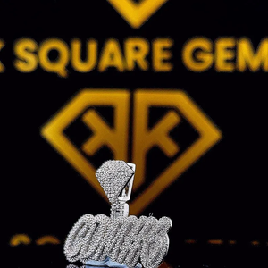 Pendentif Hip Hop Lettre Personnalisée pour Homme Bijoux de Glace Moissanite avec Votre Lettre pour Enfants - Product Image 2