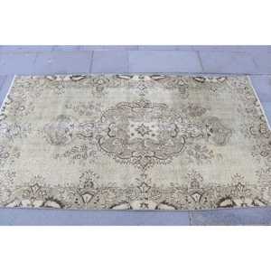 พรมตุรกีวินเทจ ขนาด 3.5x6.4 ฟุต สีน้ำตาลลายพราง - Product Image 4