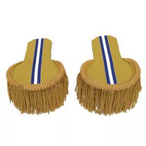 Épaulettes de cérémonie de style uniforme en polyester et laine, matière douce, ajustement confortable pour vestes, chemises, blazers - Product Image 4