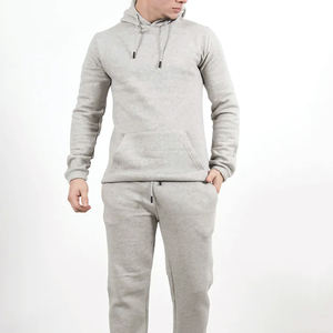 Conjunto de Sudadera con Capucha y Pantalones Deportivos Personalizados del Fabricante, Conjunto Deportivo de Felpa Gruesa de 400 GSM, 100% Algodón, para Hombre y Unisex - Product Image 1