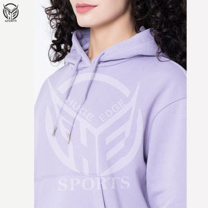 Sudadera con capucha transpirable a prueba de viento sólida de algodón 100% personalizada para mujer, varios colores de alta calidad para invierno - Product Image 1