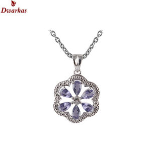 Nouveaux stocks livraison directe 925 argent sterling iolite grenat multi pierres précieuses pendentif collier en gros quantité pendentifs - Product Image 2