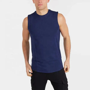 Wholesale 2024 Sleeveless <b>Men's</b> <b>Tank</b> <b>Tops</b> & Singlets Breathable Gym Workout Sports 100% Cotton Casual Plus Size in Price - Product Image 2