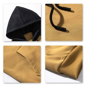 2025 Top Trending Men's Patchwork Hoodie bordado Designer Streetwear Pullover Ropa de invierno cómoda para niños - Product Image 3