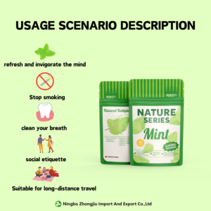 Palitos de Dente Premium Aromatizados - Para Ajudar a Parar de Fumar - Sem Nicotina - Não-OGM, Vegano, Mentol Fresco - Product Image 4