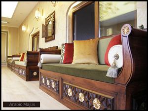 Design d'intérieur Majlis arabe, design classique moderne, ensemble élégant pour salon, sièges d'angle luxueux, design gain de place - Product Image 2