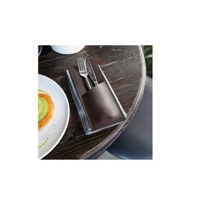 Juego de Cubiertos de Cuero con Estuche de Cuero, Juego de Cuchillo, Tenedor y Cuchara, Juego de Cubiertos y Embalaje de Muestra Gratis - Product Image 1