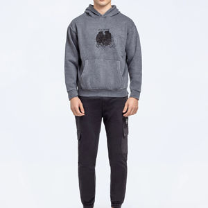 Sudaderas con capucha para hombre con logotipo personalizado y diseño de color, sudaderas de invierno de tela de algodón cálido, ropa de moda informal - Product Image 5