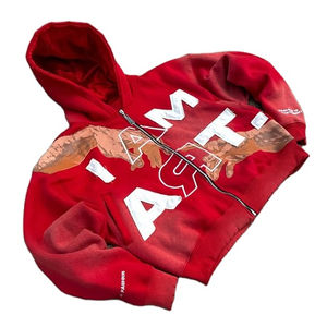 Sweat à capuche pour homme, délavé à l'acide, 100% coton, effet soleil, streetwear, coupe classique, logo frontal, tissu épais 300g - Product Image 6