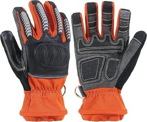 Guantes de Extricación para Bomberos, Resistentes al Calor, Resistentes a las Llamas, Resistentes a los Cortes, Guantes de Seguridad para Trabajo con Protección Contra Impactos - Product Image 1