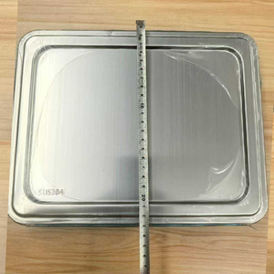 SUS304 vassoio di cibo profondo con coperchio 5 vano per gli studenti delle scuole ristorante caffetteria uso all'ingrosso Indonesia