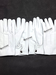 Guantes de Vestir Formales de Cuero Blanco para Hombre, para Ceremonia, Esmoquin, Guardia de Honor, Desfile, Guantes Transpirables con Forro de Nailon para Uso Diario - Product Image 3