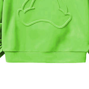 Sudaderas con capucha en relieve 3D de tamaño personalizado color sólido nueva moda para hombres transpirable precio al por mayor para el invierno Sudadera con capucha en relieve 3D - Product Image 6