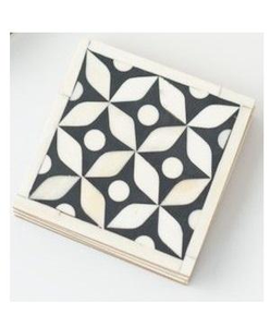 แผ่นรองแก้วไม้วอลนัททรงสี่เหลี่ยมลายดอกไม้ฝังกระดูก สำหรับตกแต่งโต๊ะกาแฟและตกแต่งบ้านในโอกาสพิเศษ จากผู้จัดจำหน่ายชั้นนำ - Product Image 2