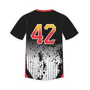 เสื้อเบสบอลกระดุมเต็มเม็ดระบายอากาศได้ดีเนื้อผ้าตาข่ายแห้งเร็วเสื้อซ้อมไซส์พิเศษงาน OEM ออกแบบได้ตามต้องการ - Product Image 3