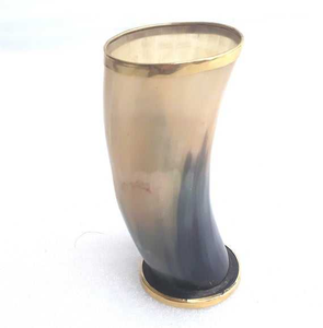 Verre à liqueur en corne de vache de qualité supérieure, finition dorée, verre à liqueur en corne de vache, vaisselle nue, verre en corne de vache personnalisé pour hôtel - Product Image 5