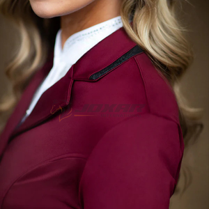 Chaqueta de montar para mujer impermeable transpirable ajuste elástico elegante diseño ecuestre adecuado para uso estable paseos al aire libre - Product Image 6