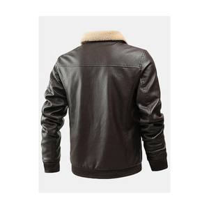 Veste en cuir pour hommes Haute qualité sur mesure coupe ajustée en cuir d'agneau véritable Top matériel Design de mode en gros - Product Image 2