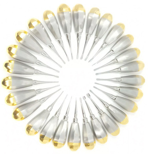 Lot de 27 élévateurs de racines dentaires Pado assortis Orthodontie Chirurgicale Or - Product Image 2
