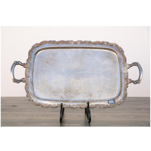 Plateau de nourriture en aluminium fait à la main le plus vendu conception en relief plateau à Dessert de grande taille idéal pour les événements de mariage et les fournitures de fêtes - Product Image 3