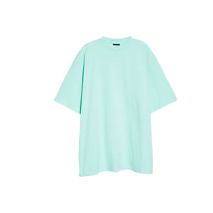 Camiseta lisa en blanco de alta calidad, Camiseta de algodón con estampado de logotipo personalizado, camiseta de talla grande para hombre - Product Image 1