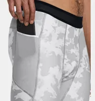 Leggings de sport pour homme, longs et ajustés, en coton/fibre de bambou, sublimés, respirants, antibactériens et élastiques