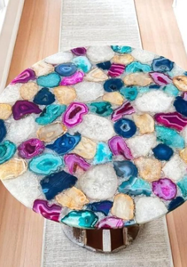 Sceau en agate poli artisanal, décoration de luxe pour la maison, motif floral religieux, résine, couleur personnalisée, haute qualité artisanale - Product Image 6