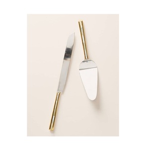 Juego de cuchillos de pastel de metal de acero inoxidable duradero con Mango antideslizante que garantiza un uso seguro durante celebraciones y eventos - Product Image 5