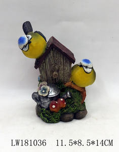 Figurines de grenouille et d'oiseaux de jardin en gros, jouant sur une bascule avec lumière solaire, décoration de pelouse pour l'extérieur, cadeau pour la cour - Product Image 3