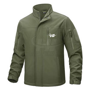 Chaqueta Soft Shell de Alta Calidad para Hombre, Resistente al Agua y al Viento, Transpirable, Ecológica, con Cuello Alto y Logotipo Frontal, Servicio Personalizado OEM - Product Image 6