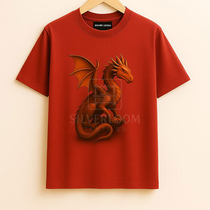 Venta al por mayor 100% algodón camiseta de gran tamaño para los hombres con personalizado DTG impreso | Streetwear Loose Fit moda hombres camiseta - Product Image 5