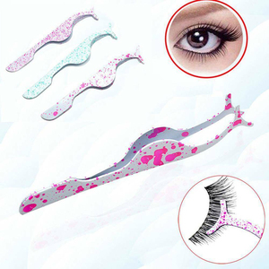 Pince à épiler pour cils en acier inoxydable de haute qualité, volume 0,03 mm, marque privée, anti-magnétique, applicateur, prise en main durable, beauté - Product Image 1