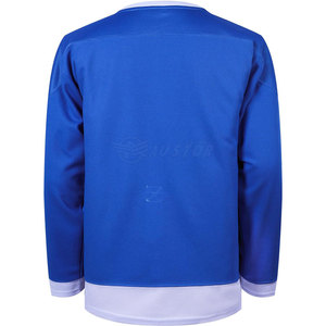 Maillot de hockey sur glace pour homme adulte de qualité supérieure, 100 % polyester, antibactérien, logo personnalisé sur le devant, vente chaude - Product Image 6