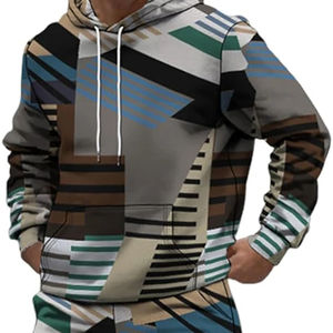 Conjunto de pantalones de chándal y Sudadera con capucha OEM transpirable logotipo personalizado hombres entrenamiento jogging desgaste chándales personalizados para hombres - Product Image 4