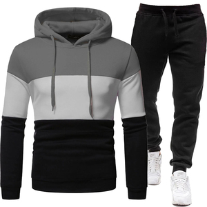Survêtement pull en coton pour hommes vente en gros de vêtements de sport personnalisés mode décontractée tenue confortable et respirante - Product Image 2