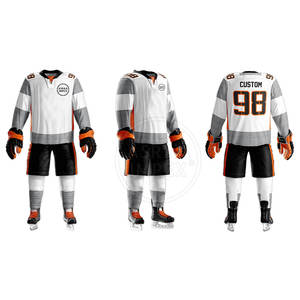 Nouvel arrivage d'uniforme de hockey sur glace uniforme de hockey sur glace en polyester uniforme de hockey sur glace léger à manches longues - Product Image 4