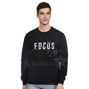 Premium Men's Cotton Blended Sweatshirt with Simple <b>Design</b> Lightweight Pullover for Winter Casual Occasions Print Pattern - Product Image 1