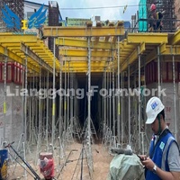Plate-forme de poutre de cage d'ascenseur et de mur de noyau durable réglable Lianggong pour le coulage du béton de la cage d'as