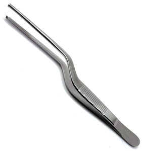 Pince à baïonnette Kocher Adson de qualité supérieure 5.5 "pince à épiler 1/2 Instruments ORL de pansement médical chirurgical - Product Image 1