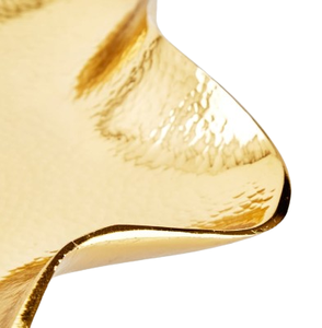 ชามเสิร์ฟผลไม้ทำจากโลหะสีทองทำด้วยมือของตกแต่งโต๊ะสำหรับงานเลี้ยงอาหารค่ำของโรงแรมบ้านช็อกโกแลตทำด้วยมือ - Product Image 4