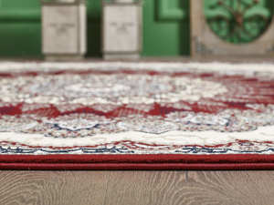 Alfombra turca de lujo hecha a máquina Laila D.Red Premium para sala de estar del fabricante de Gaziantep - Product Image 4