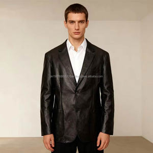 เสื้อแจ็คเก็ตหนังแบบยูนิเซ็กซ์ สวมใส่สบายสำหรับฤดูหนาว คอทรงโอ ปิดด้วยซิป ความยาวปกติ มีโลโก้ที่อก ผ้าถักน้ำหนัก 220 กรัม - Product Image 4