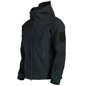 TRAF 2024 Unisex Tactical Winter Windproof <b>Waterproof</b> Shark Skin <b>Puffer</b> <b>Jacket</b> <b>with</b> Front Logo New Fashionable <b>Hooded</b> in XL Size - Product Image 3