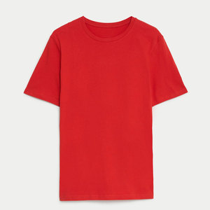 T-shirt uni personnalisé en gros, T-shirt en coton respirant pour l'été pour hommes, T-shirts imprimés - Product Image 2
