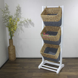Artex Dong Thap Handmade Eco-Friendly Multifunction <b>Magazine</b> Rack Water Hyacinth <b>Storage</b> Organizer for Home Office in Vietnam - Product Image 3