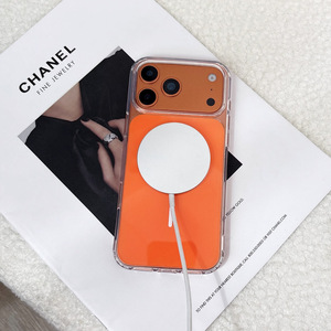 Fundas Magnéticas Coloridas con Carga Inalámbrica 2200GS para iPhone 17 16 15 Pro Max 13 12 14 <span class=keywords><strong>11</strong></span> Plus, Cubierta Transparente de Acrílico+TPU - Product Image 2
