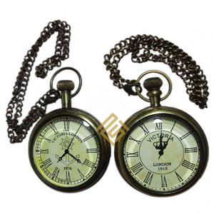 High Quality Pocket <b>Watch</b> Vintage Table Clock Office Decor Navy Antique Brass Style Fully Handcraft Design Top Standard Product - Product Image 4