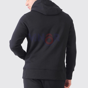 Logo personnalisé Streetwear Ensemble de survêtements 2 pièces pour hommes Costumes de jogging coupe ajustée Ensemble pantalon de survêtement et survêtement à capuche - Product Image 4