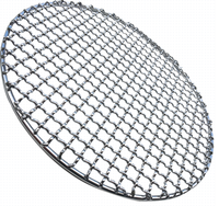 Grille de barbecue ronde jetable en acier inoxydable pour la cuisson au charbon de bois dans les restaurants