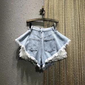 2025 été haute qualité femmes Shorts décontractés nouveau Design élégant respirant Denim jean Shorts avec motif décoration - Product Image 2